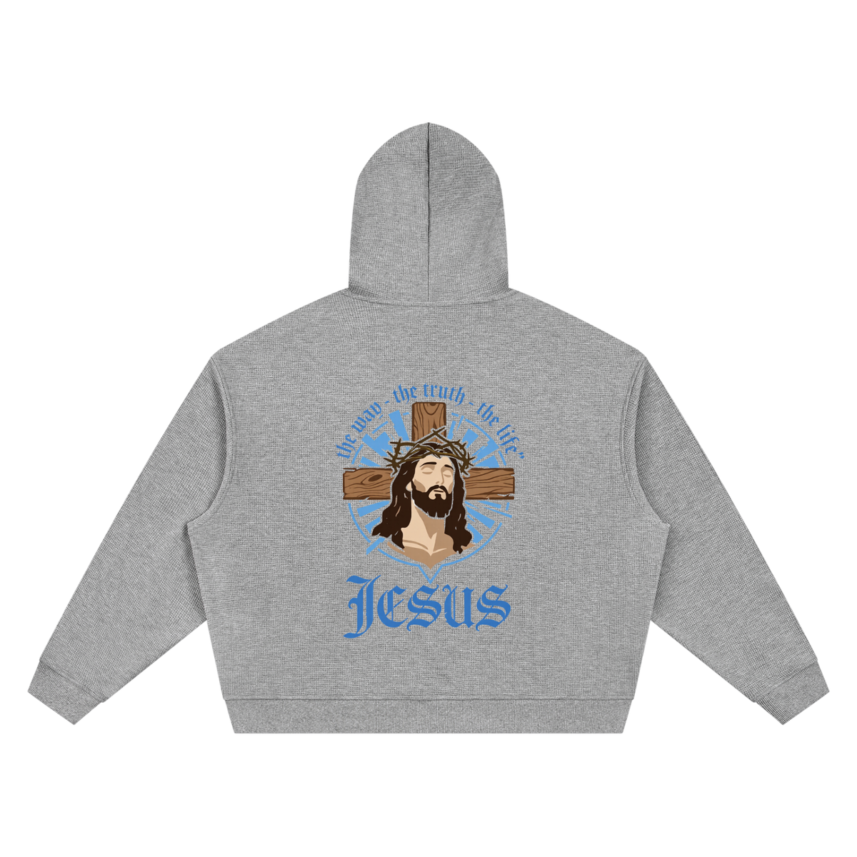 Unisex Waffle Boxy Hoodie