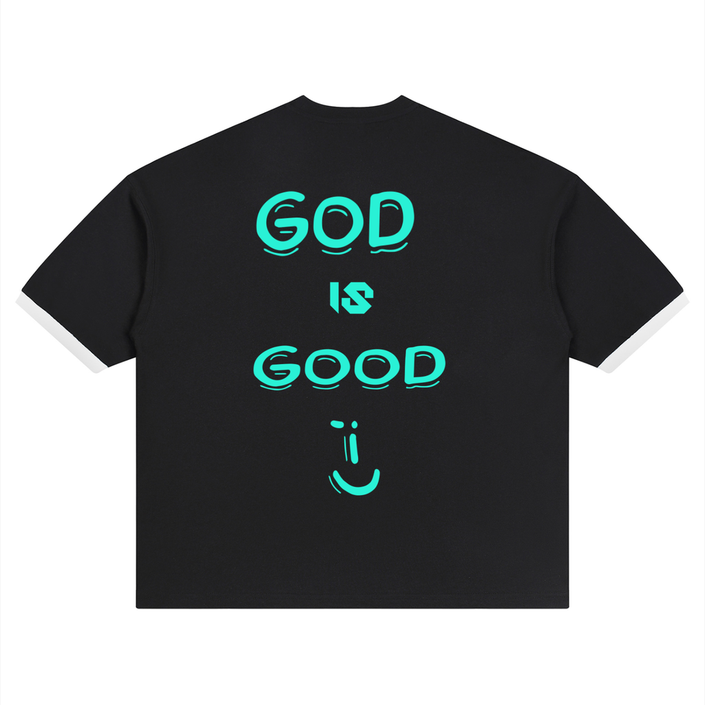 Unisex Color Block Drop Shoulder T-Shirt