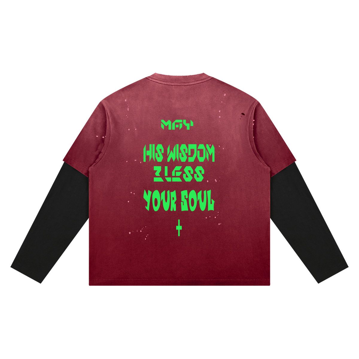 Unisex Vintage Wash Distressed Layer T-Shirt