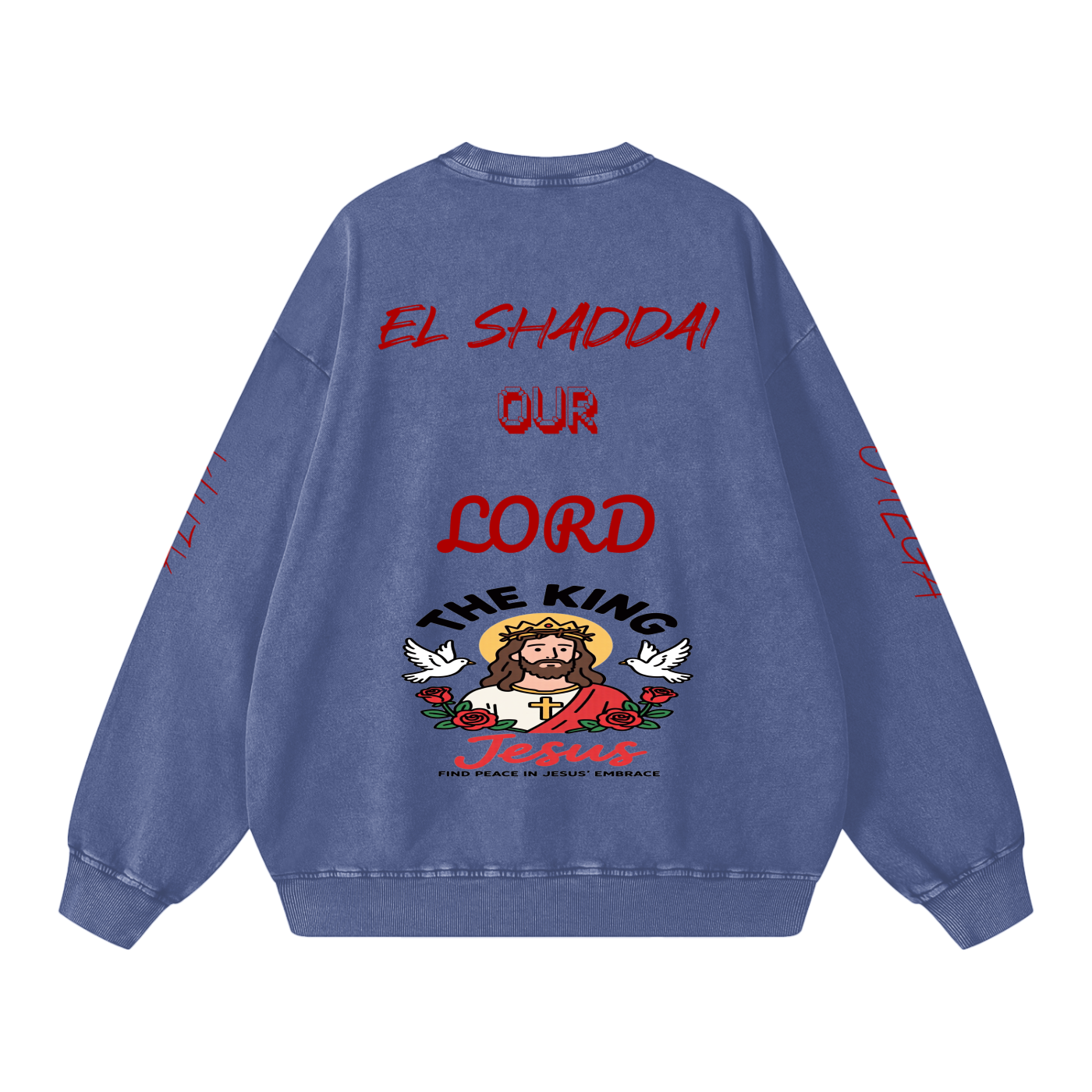 Snow Washed Oversized Sweatshirt