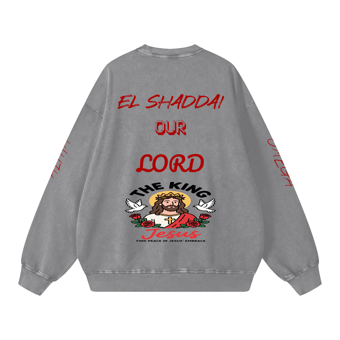 Snow Washed Oversized Sweatshirt