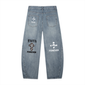 Men's Vintage Wash Barrel Leg Jeans