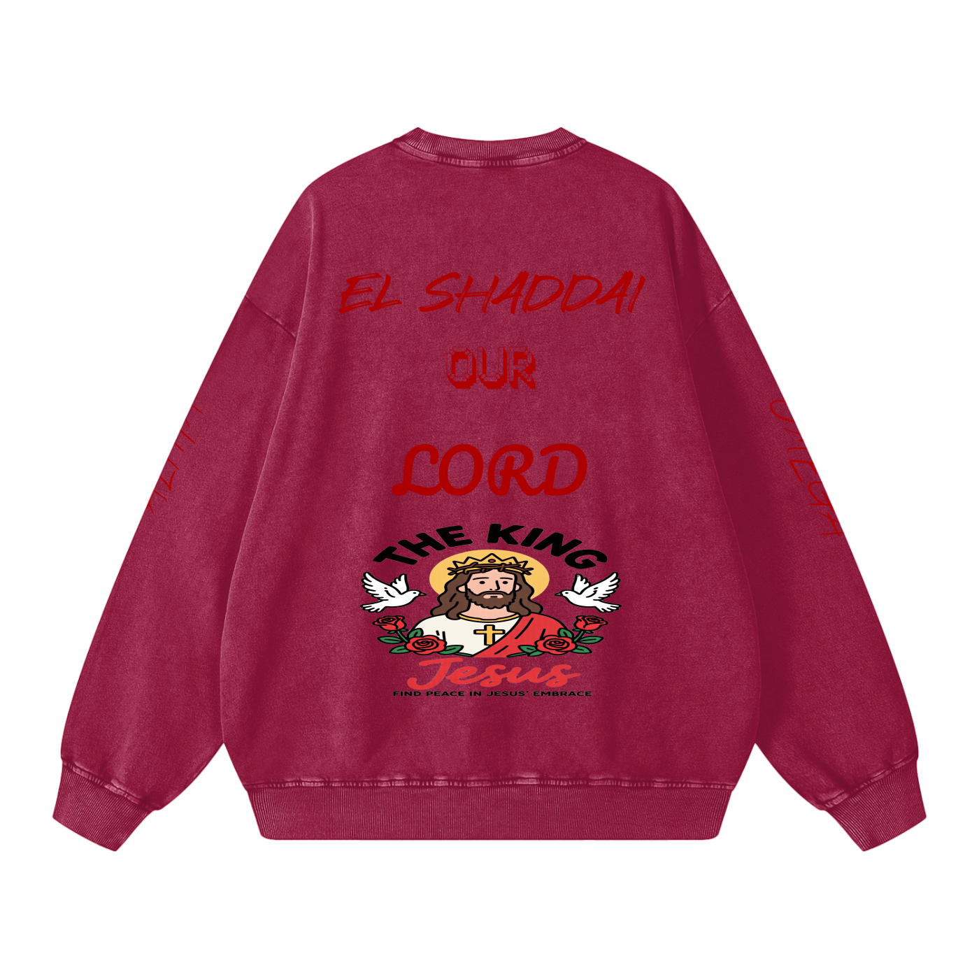 Snow Washed Oversized Sweatshirt