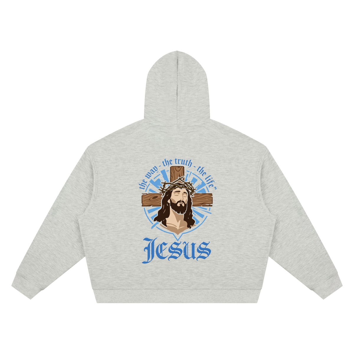 Unisex Waffle Boxy Hoodie