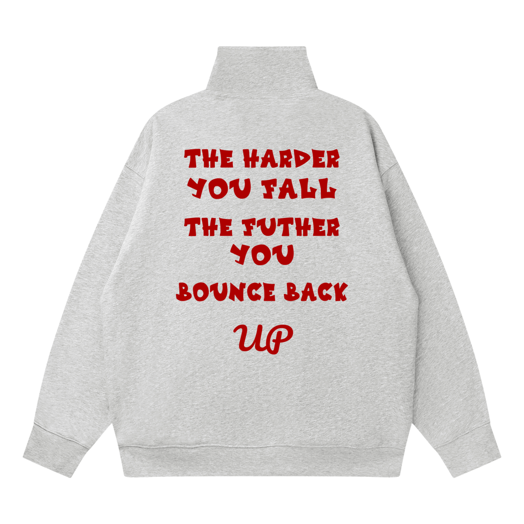 Quarter-Zip Drop Shoulder Sweatshirt