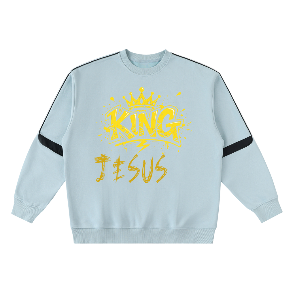 Oversized Crewneck Taped Sweatshirt