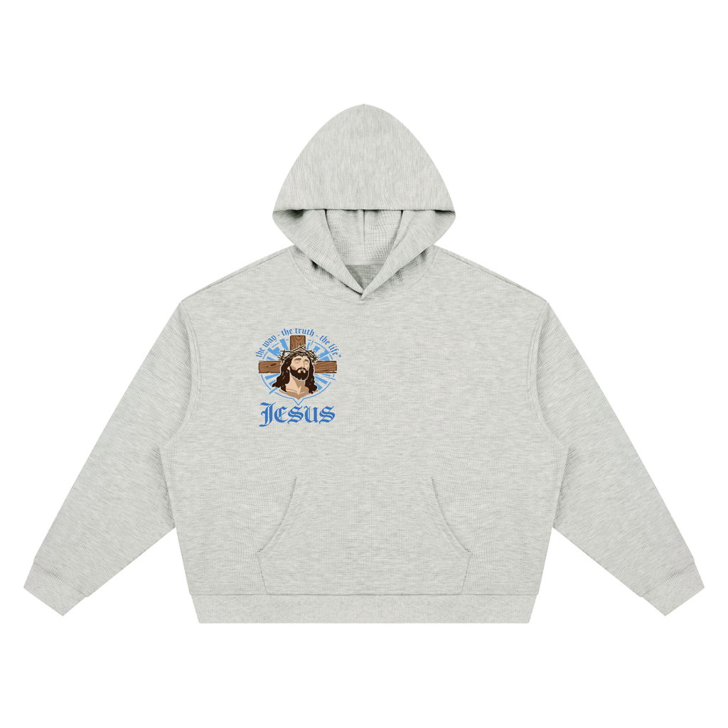 Unisex Waffle Boxy Hoodie