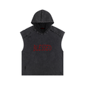 Snow Washed Boxy Hooded Tank Top