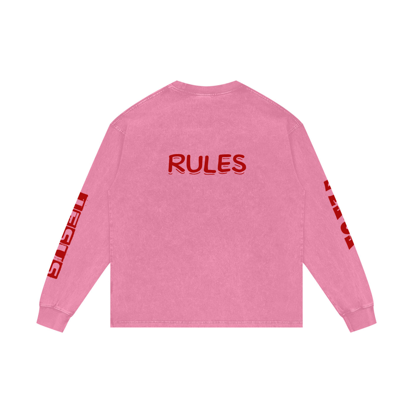 Acid Wash Oversize Long Sleeve T-Shirt