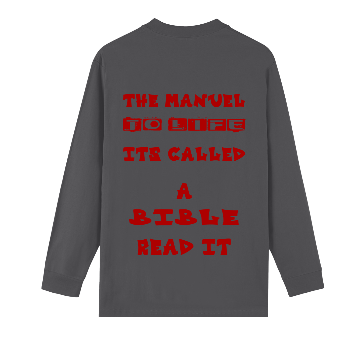 Crew Neck Drop Shoulder Long Sleeve Shirt