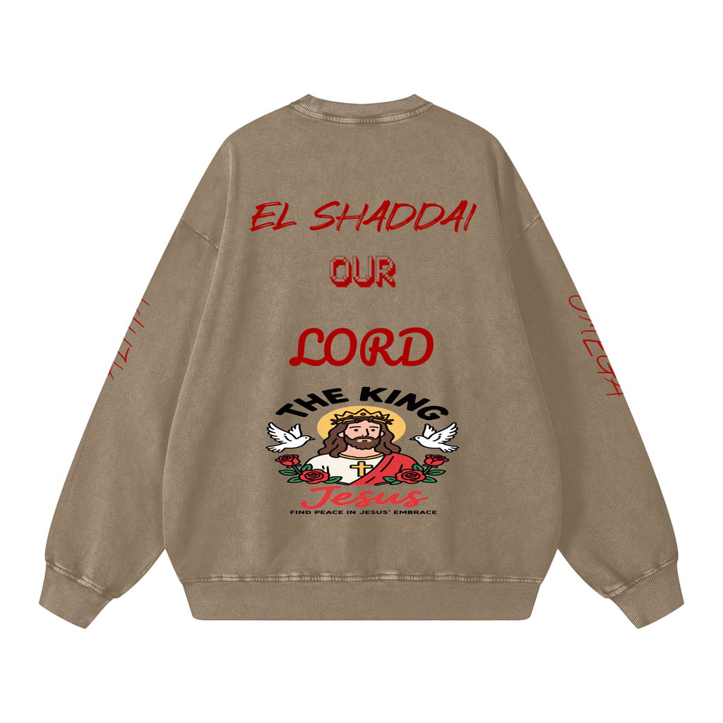 Snow Washed Oversized Sweatshirt