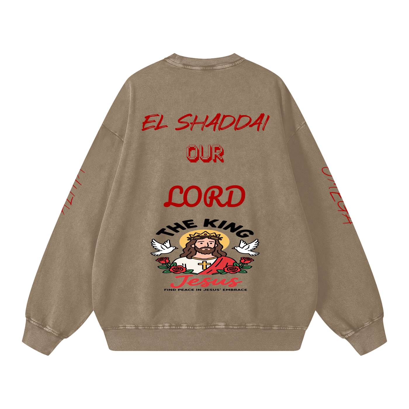 Snow Washed Oversized Sweatshirt