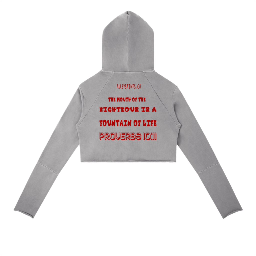 Vintage Washed Raw Edge Hoodie