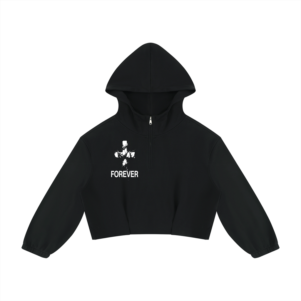 Women’s Boxy Quarter-Zip Hoodie