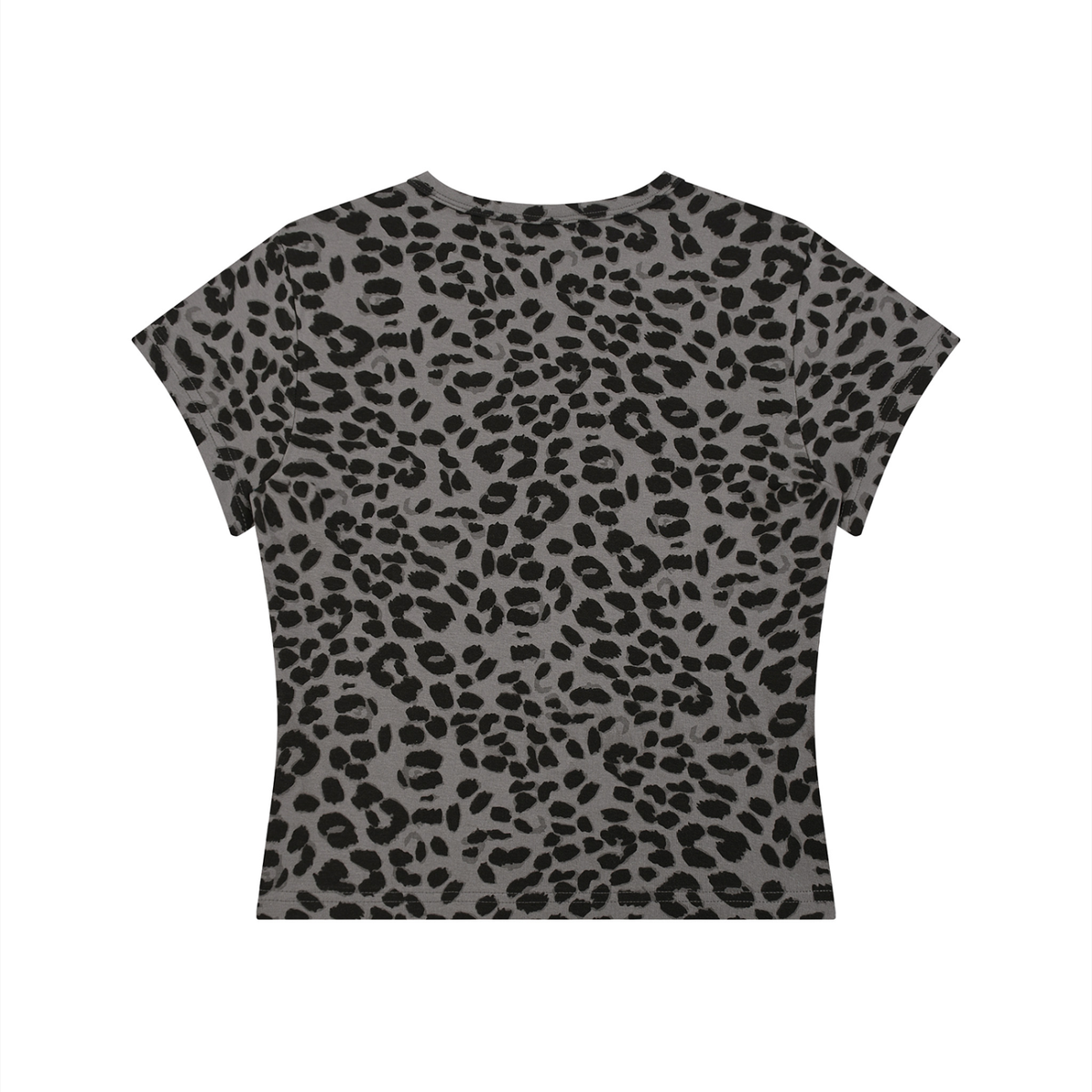 Women’s Leopard Print Crop T-Shirt