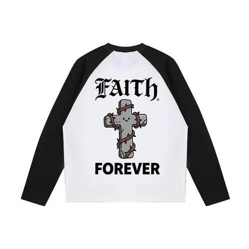 Color-Blocked Raglan Long-Sleeve T-Shirt