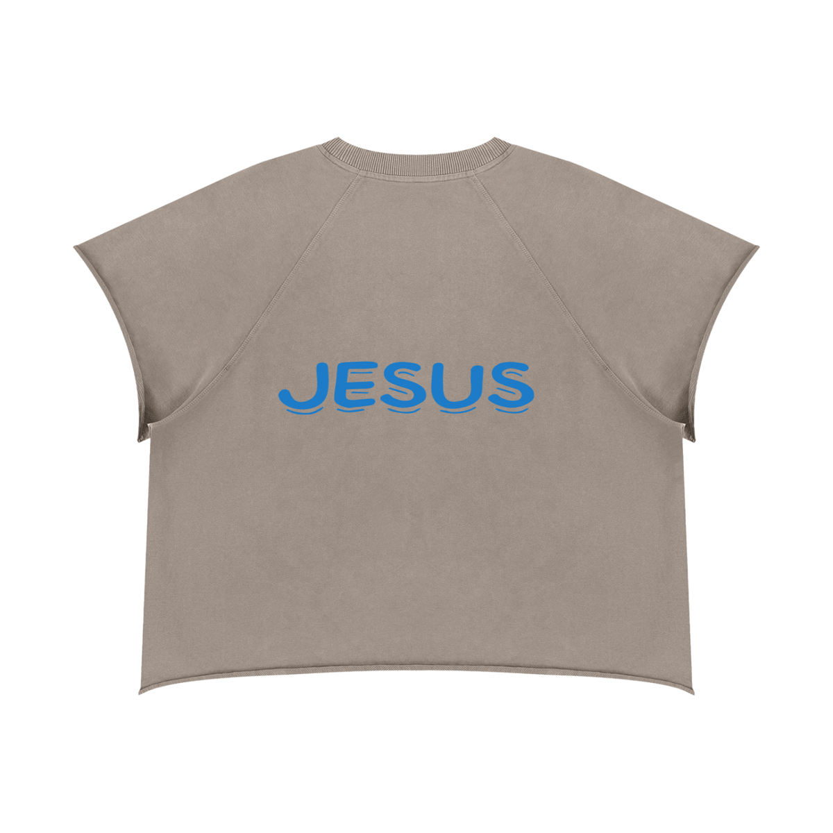 Unisex Vintage Wash Raw Edge Boxy T-Shirt