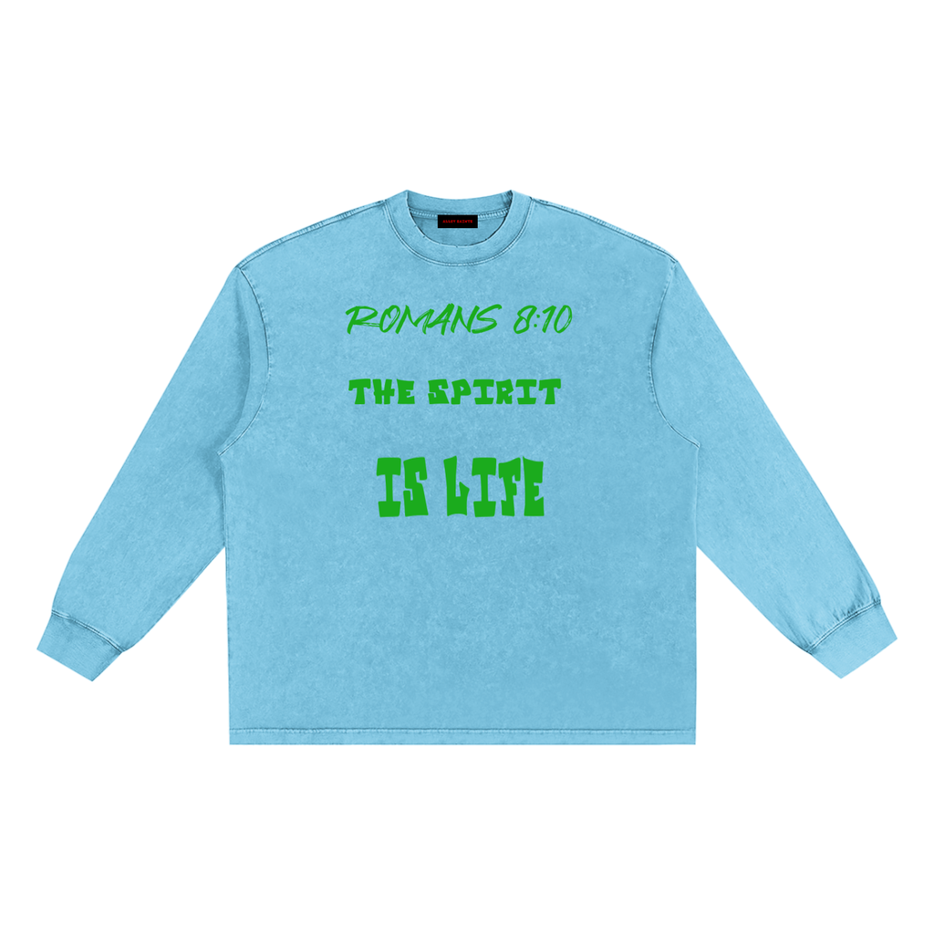 Snow Washed Frayed Edge T-Shirt