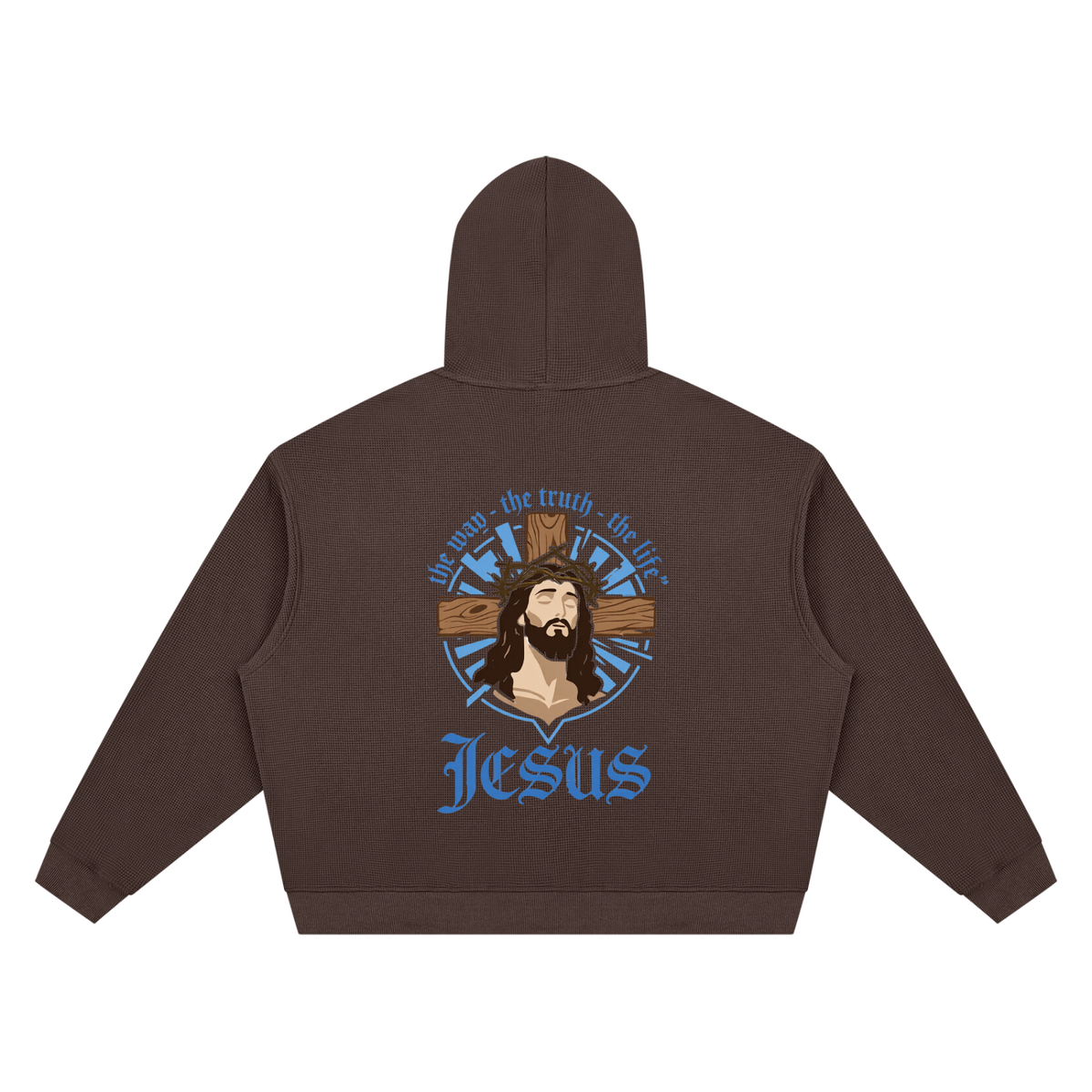 Unisex Waffle Boxy Hoodie