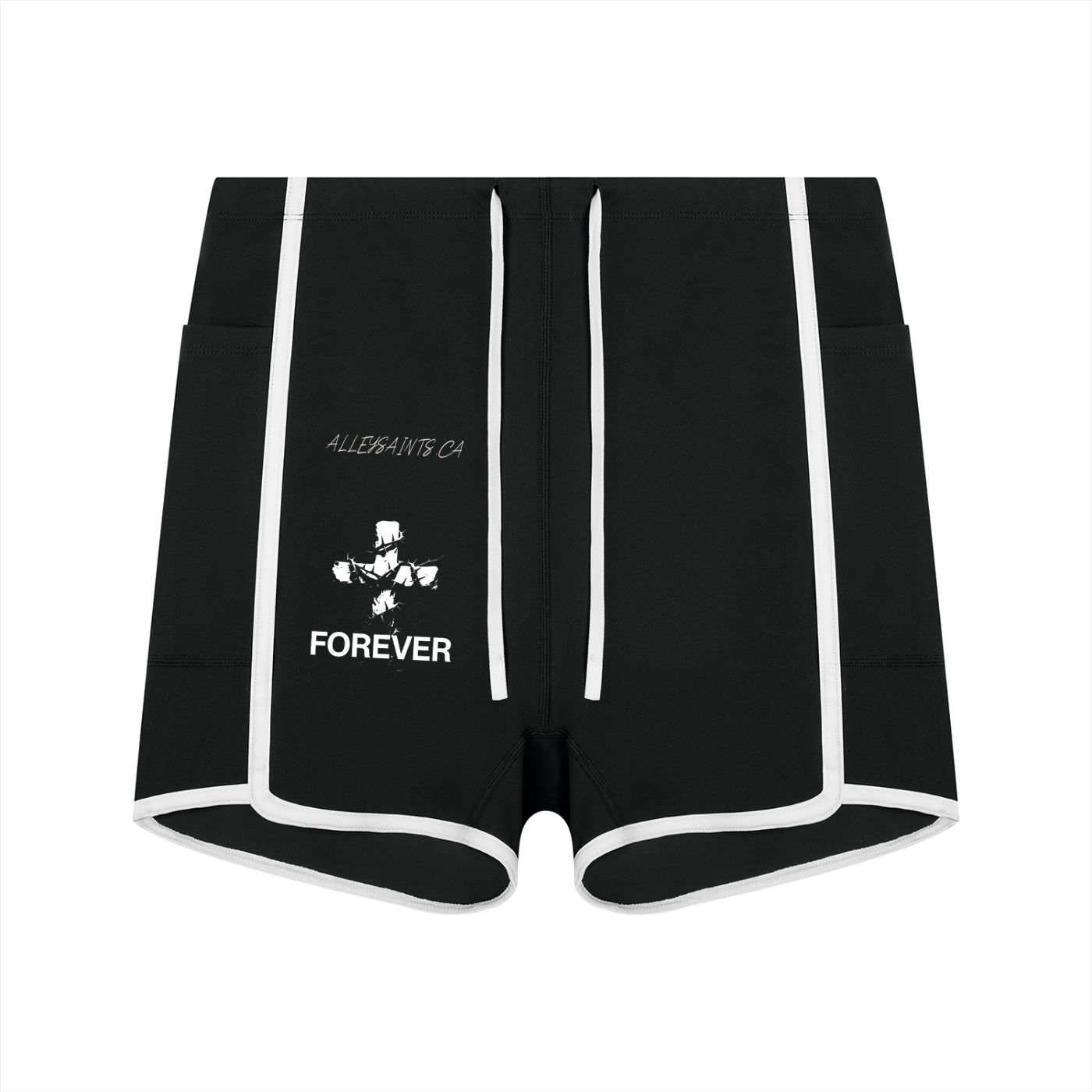 Women's High Rise Color Block Yoga Shorts