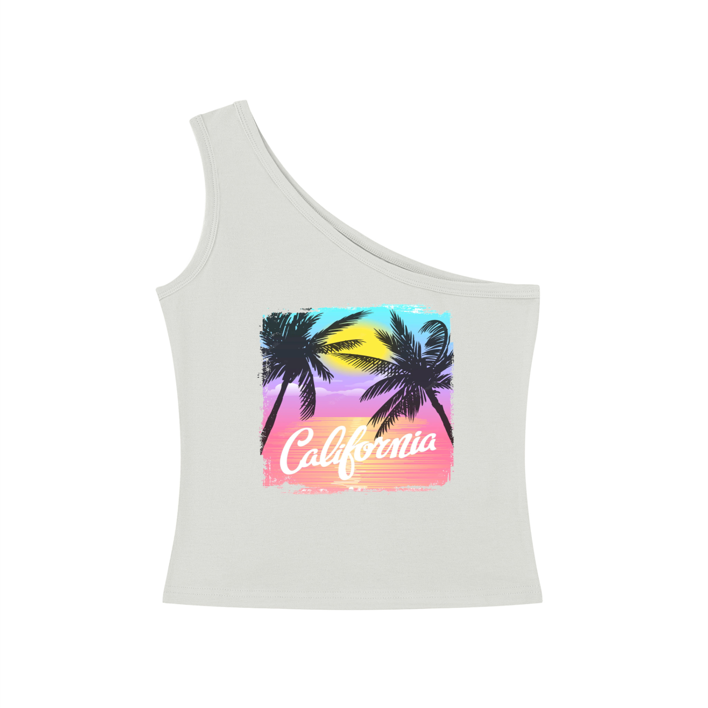 Women's One-Shoulder Crop T-Shirt