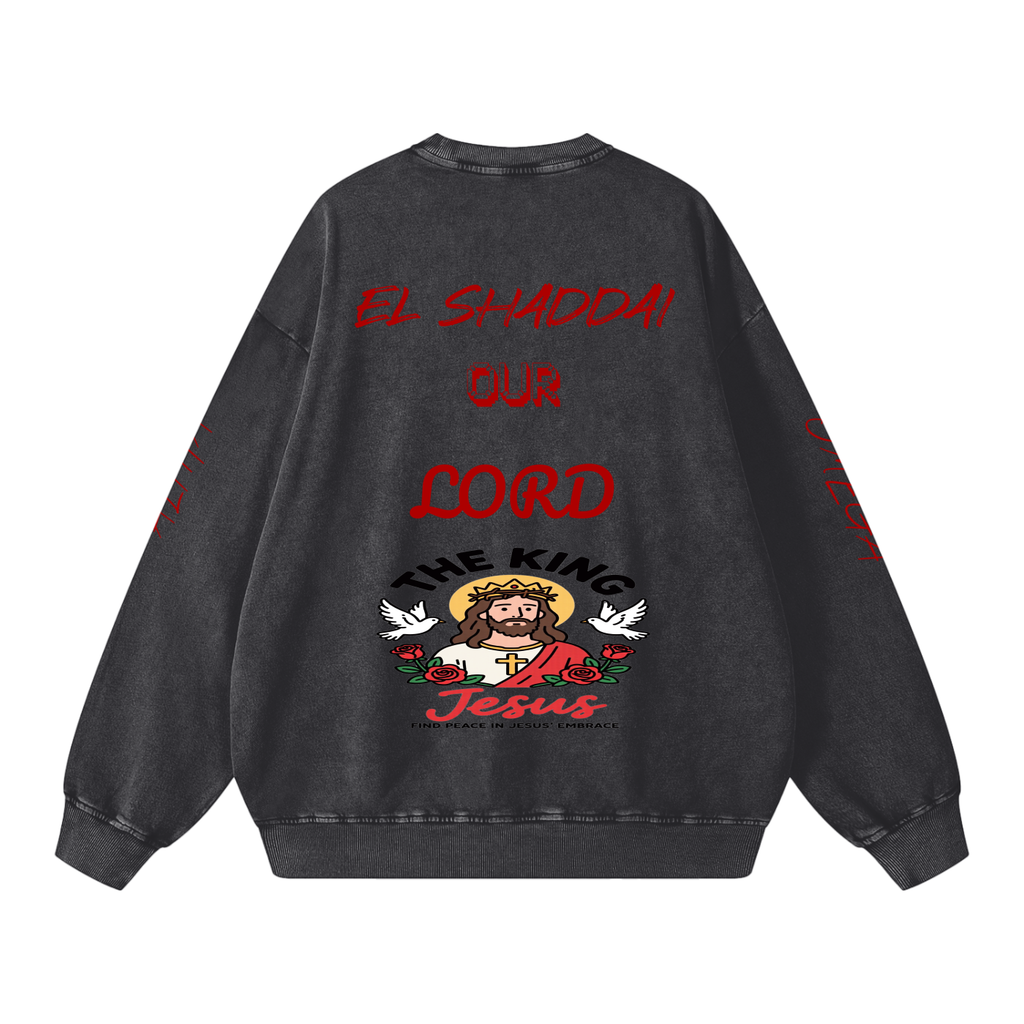 Snow Washed Oversized Sweatshirt