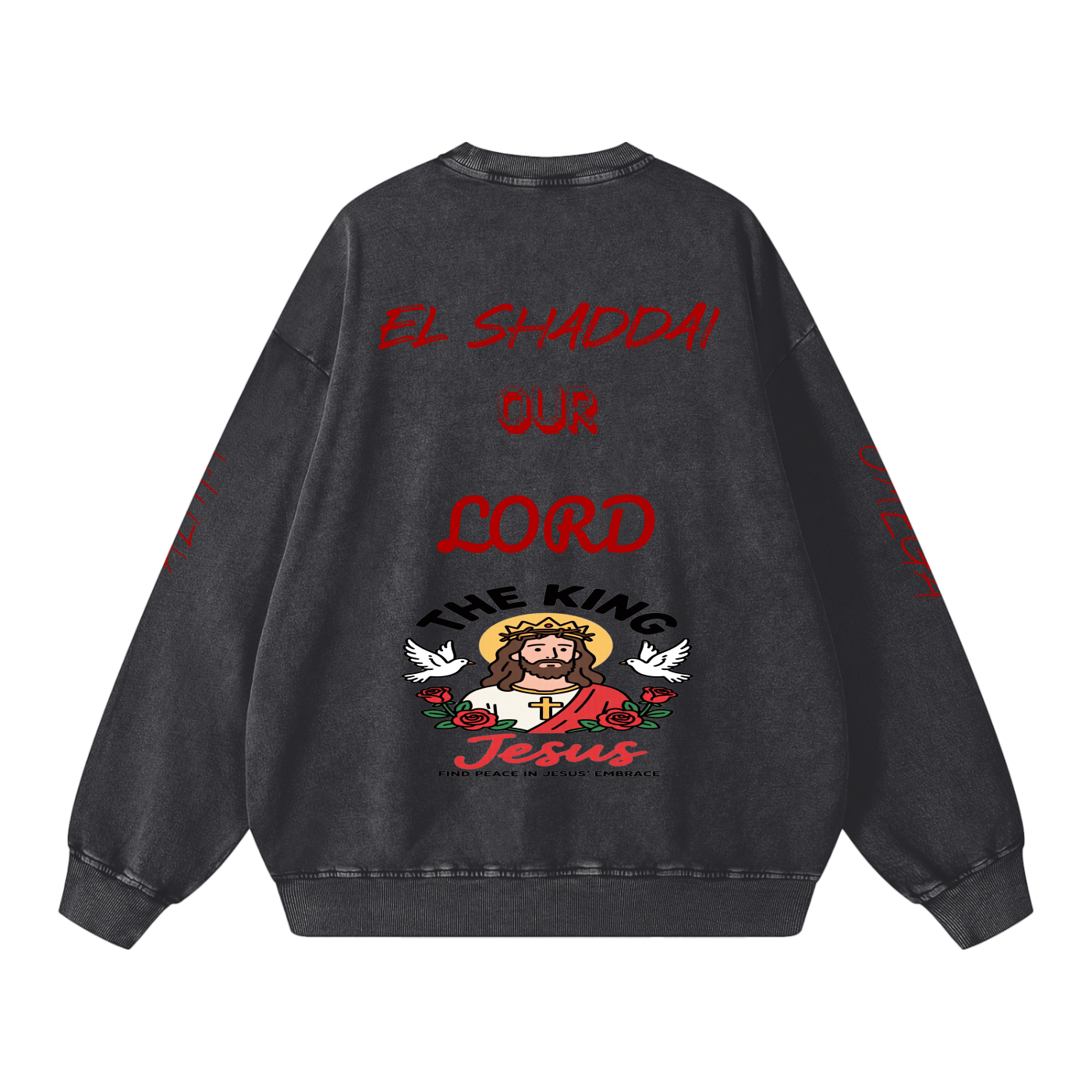 Snow Washed Oversized Sweatshirt