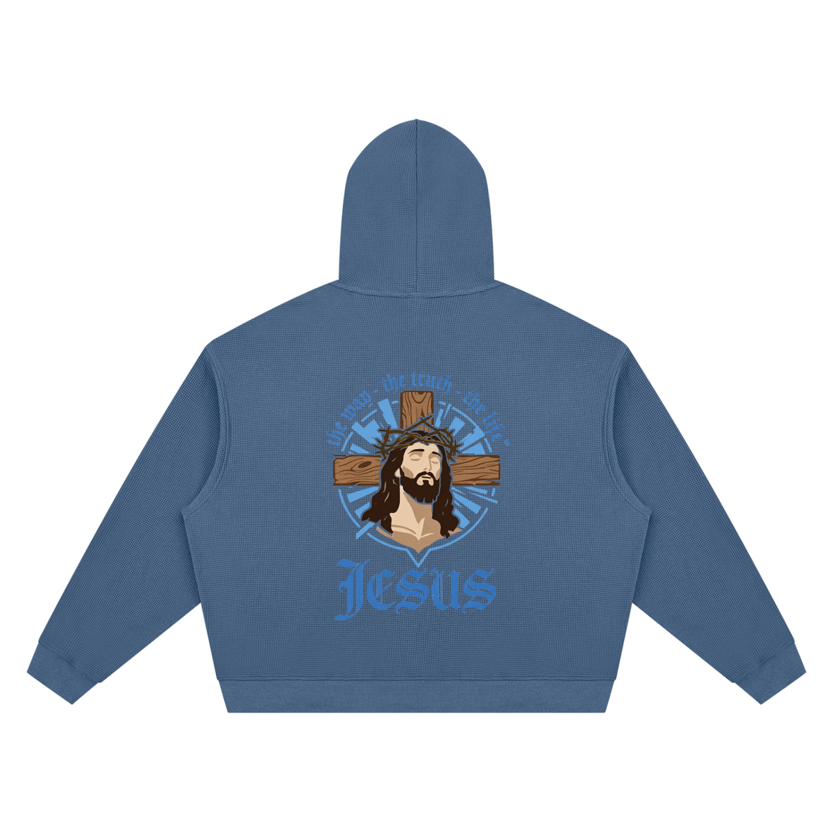 Unisex Waffle Boxy Hoodie